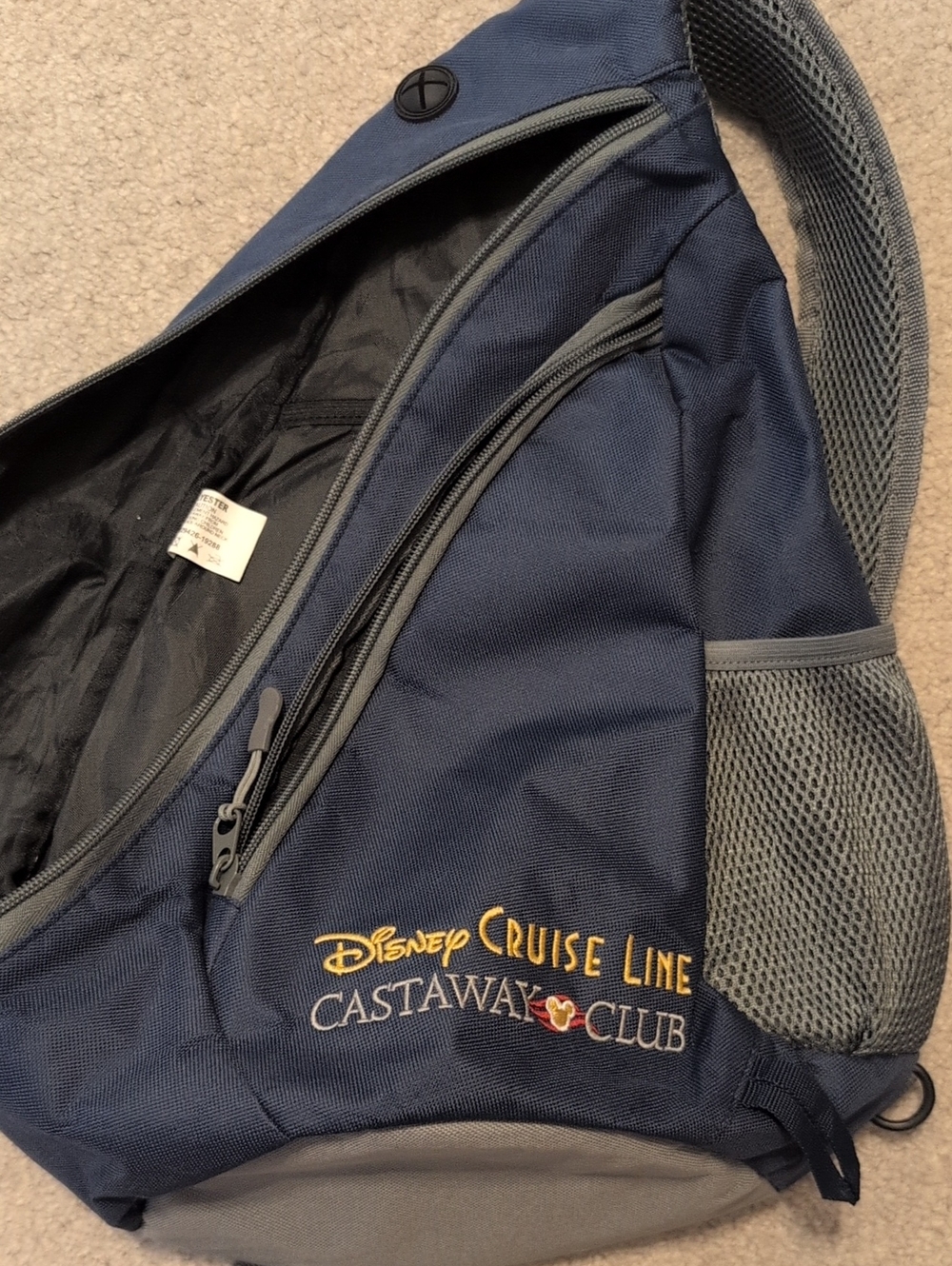 Disney Cruise Line Castaway Club Navy Crossbody Bag